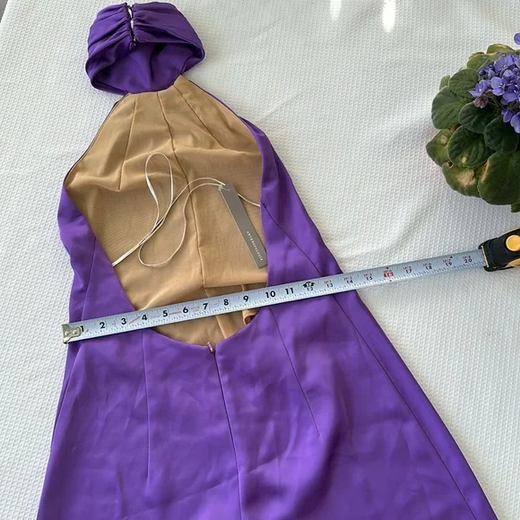 New Anthropologie Katie May The Robbie Open-Back Halter Jumpsuit, Size XS - Picture 9 of 16